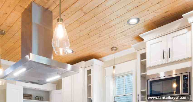 Plafon Kayu Mahogany (Mahoni)